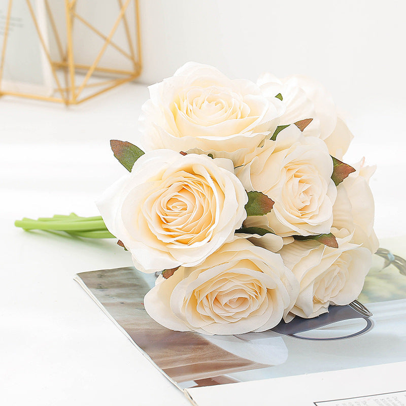 Eternal Elegance: Silk Rose Bouquet for Home Décor