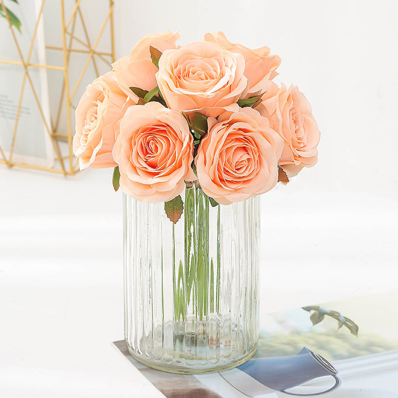 Eternal Elegance: Silk Rose Bouquet for Home Décor