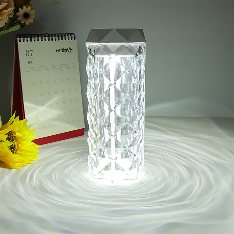 Crystal Lamp: Colorful Night Light with Humidifier